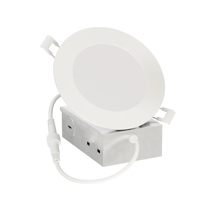 Maxim Lighting Slim 1 Light 5" Flush Mount/3000K, White/White