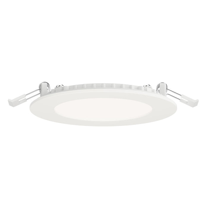 Maxim Lighting Slim 1 Light 5" Flush Mount/5CCT, White/White