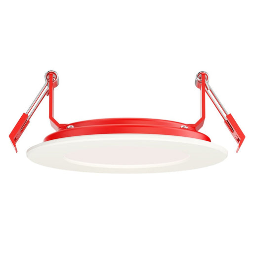 Maxim Lighting Slim Fire 1 Light 5" Flush Mount/5CCT, White/White