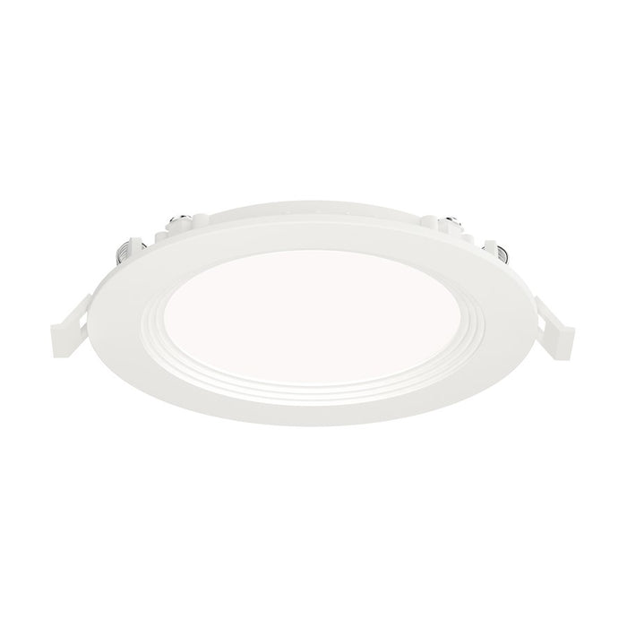 Maxim Lighting Slim Baffle 1 Light 7" Flush Mount/5CCT, White/White
