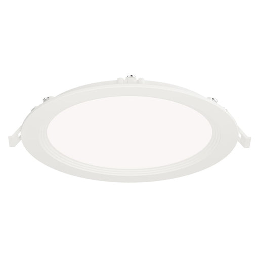 Maxim Lighting Slim Baffle 1 Light 9" Flush Mount/5CCT, White/White