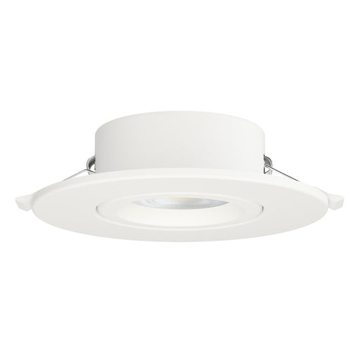Maxim Lighting Slim Gimbal 1 Light 5" Flush Mount/5CCT, White/White