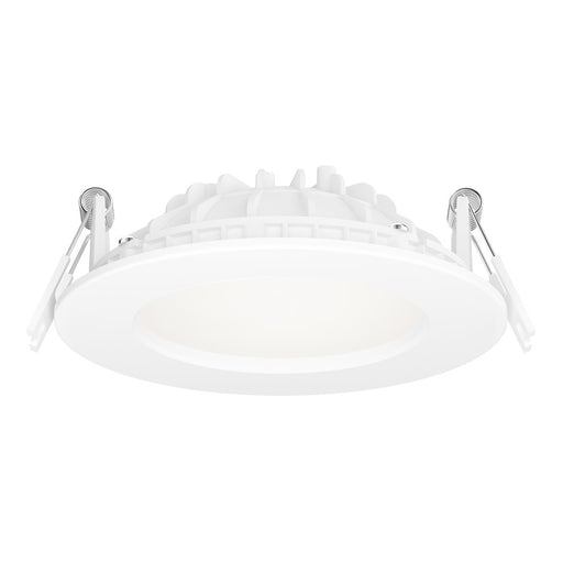 Maxim Lighting Cove 1 Light 4" LED Flush Mount/3000K, White/White
