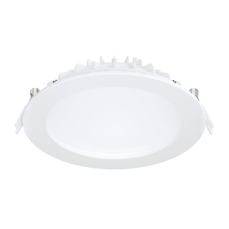 Maxim Lighting Cove 6in 1-Light Recessed Downlight | Modern White Aluminum and Steel | Kitchen & Bathroom Ceiling Light | Model 67797WT