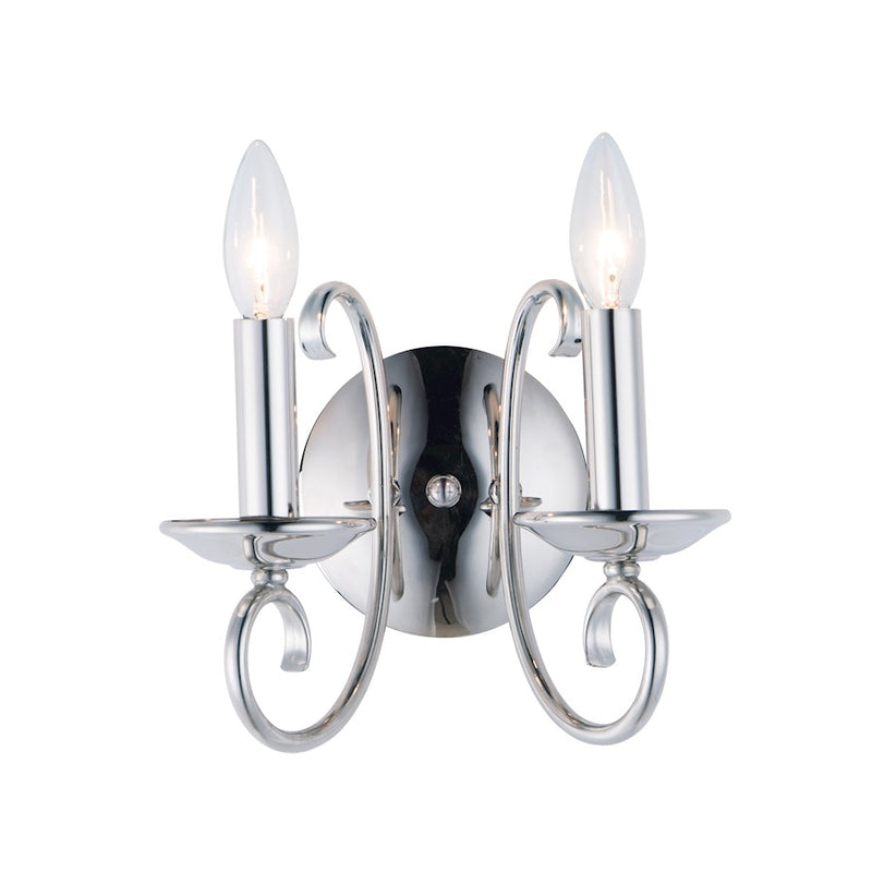 Maxim Lighting Loft 2 Light Wall Sconce, Polished Nickel
