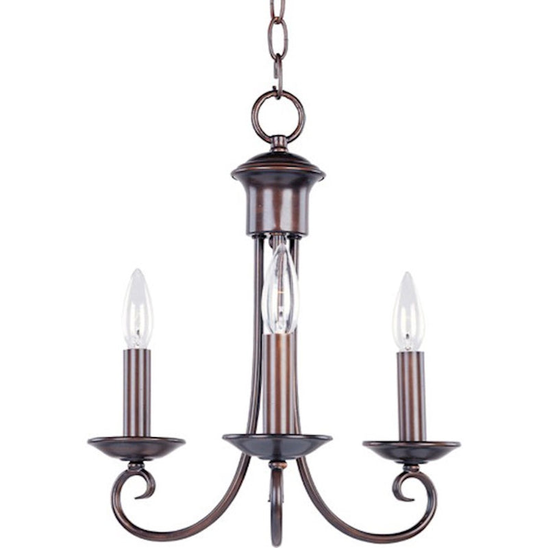 Maxim Lighting Loft 3-Light Chandelier Oil Rubbed Bronze