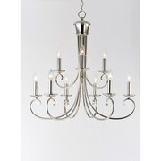 Maxim Lighting Loft-Multi-Tier Chandelier, Polished Nickel