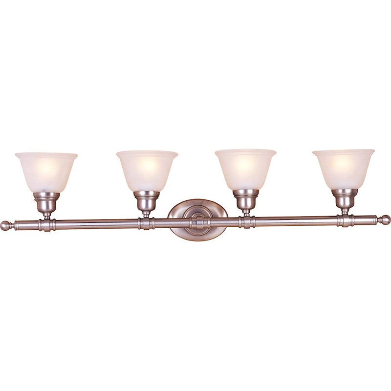 Maxim Lighting Essentials 4-Light Bath Vanity Satin Nickel