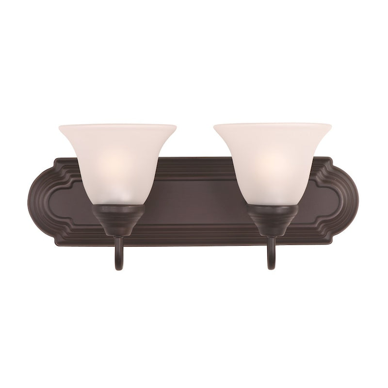 Maxim Lighting Essentials 2-Light Bath Vanity, Oil Rubbed Bronze