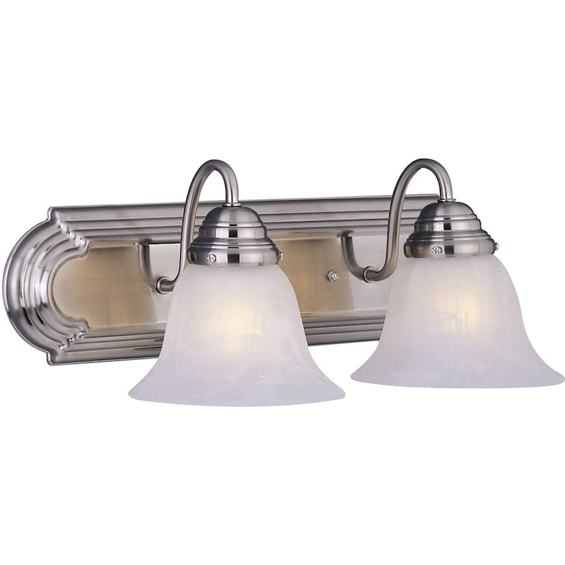 Maxim Lighting Essentials 2-Light Bath Vanity Satin Nickel