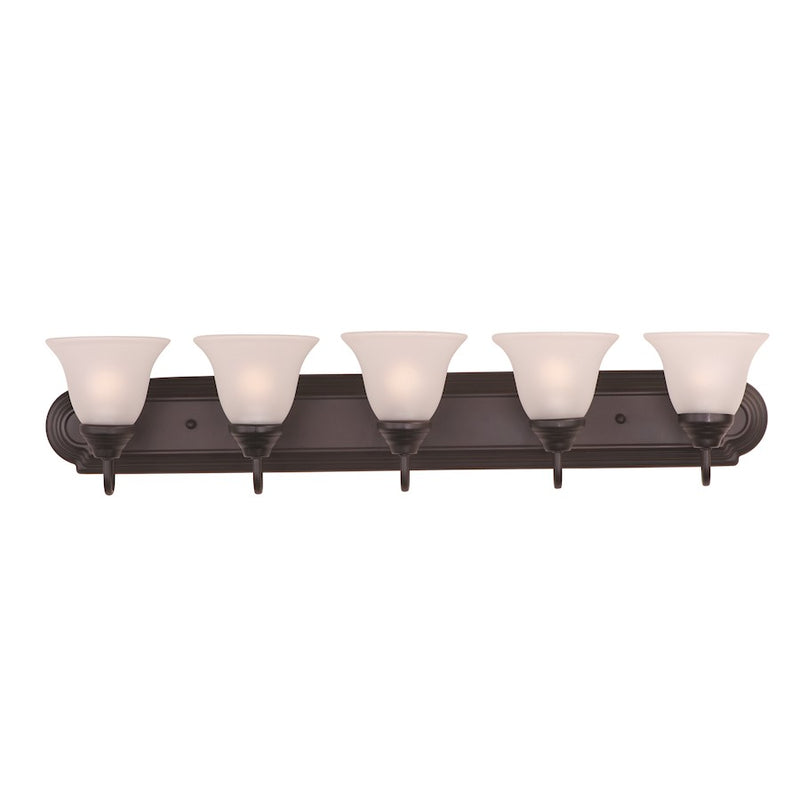 Maxim Lighting Essentials 5-Light Bath Vanity, Oil Rubbed Bronze