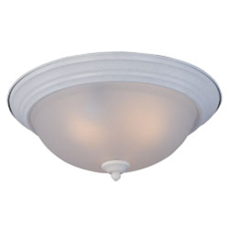 Maxim 3-Light Flush Mount, Textured White