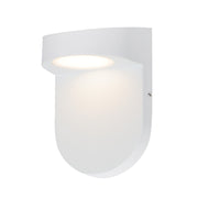 Maxim Lighting Ledge 7in 1-Light Outdoor ADA Wall Sconce | Modern White Aluminum and Glass | Entryway & Patio | 4.75 x 7 in | Model 86196WT