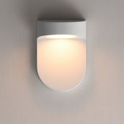 Maxim Lighting Ledge 7in 1-Light Outdoor ADA Wall Sconce | Modern White Aluminum and Glass | Entryway & Patio | 4.75 x 7 in | Model 86196WT