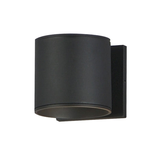 Maxim Lighting Stout 1 Light Round 120-277V Wall Sconce, Black - 86214BK