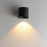 Maxim Lighting Stout 1 Light Round 120-277V Wall Sconce, Black