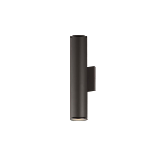Maxim Lighting Caldera 15in 2-Light Outdoor Wall Sconce | Modern Architectural Bronze and Glass | Patio & Entryway | 3.25 x 4 x 15 in | Model 86223ABZ