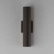 Maxim Lighting Caldera 15in 2-Light Outdoor Wall Sconce | Modern Architectural Bronze and Glass | Patio & Entryway | 3.25 x 4 x 15 in | Model 86223ABZ
