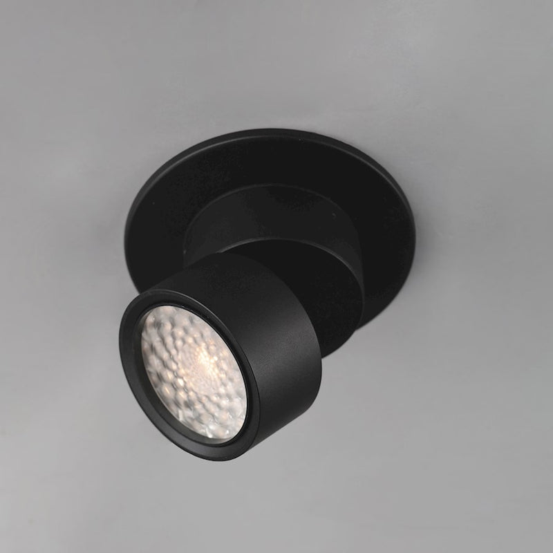 Maxim Lighting Swinger 1 Light Mini Adjustable LED Flush Mount, Black