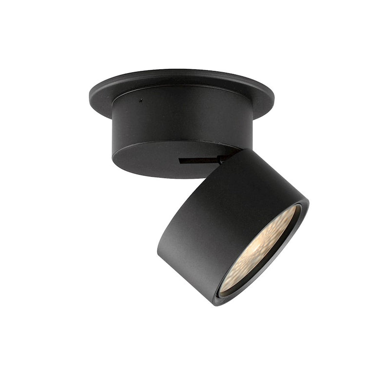 Maxim Lighting Swinger 1 Light 5.25" Adjustable LED Flush Mount, Black