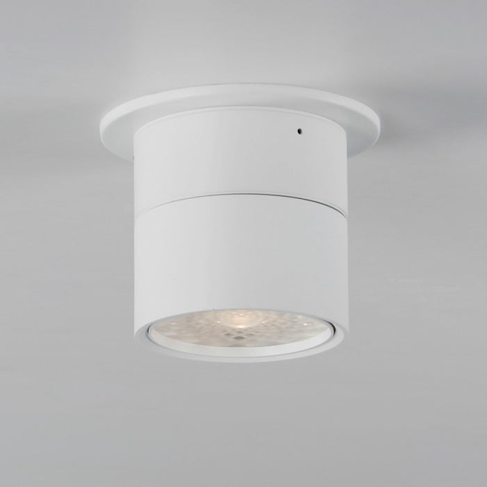 Maxim Lighting Swinger 1 Light 5.25" Adjustable LED Flush Mount, White