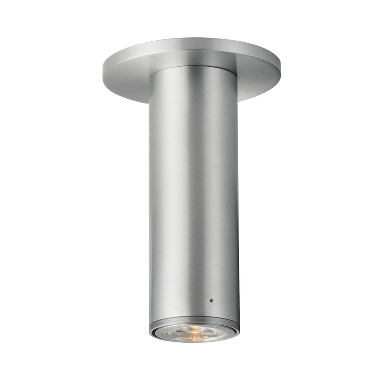 Maxim Lighting Fulcrum 1 Light 7.5" Flush Mount, Brushed Aluminum