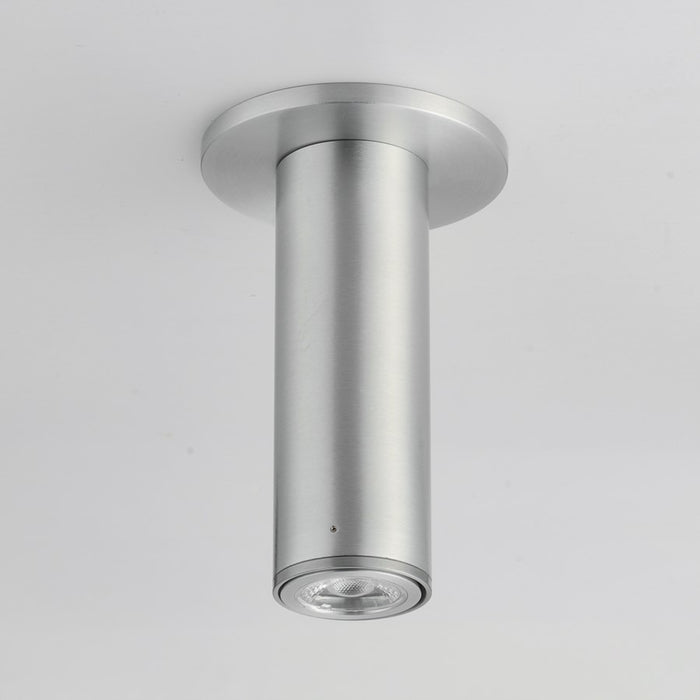 Maxim Lighting Fulcrum 1 Light 7.5" Flush Mount, Brushed Aluminum
