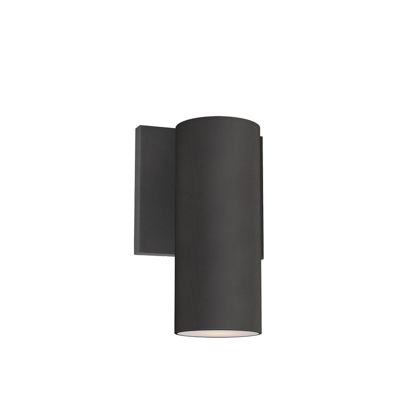 Maxim Lighting Colombo 4.5in 1-Light Outdoor Sconce | Modern Architectural Bronze and Glass | Entryway & Patio Wall Light | Model 86411ABZ