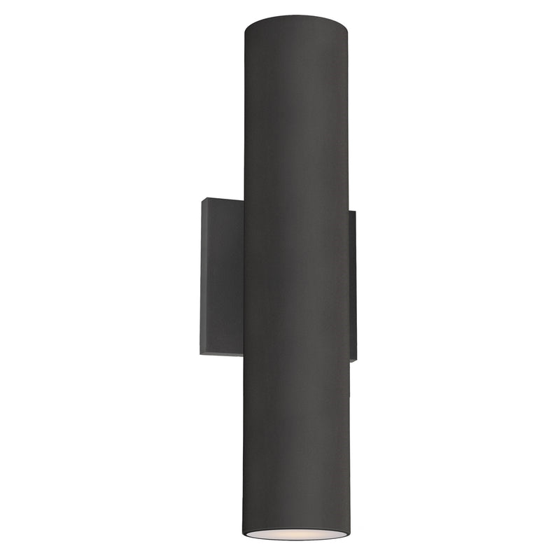 Maxim Lighting Colombo 15in 1-Light LED Outdoor Wall Sconce | Modern Antique Brass and Glass | Entryway & Patio | 4.5 x 4.5 x 15 in | Model 86413ABZ