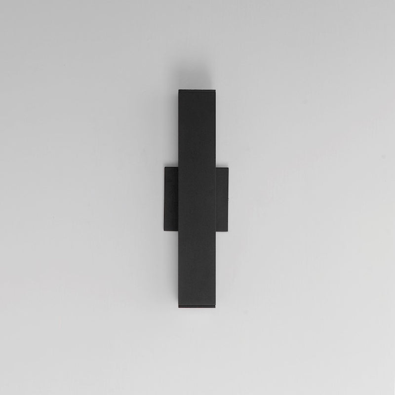 Maxim Lighting Culvert 2 Light 15" LED Outdoor Wall Sconce, Black