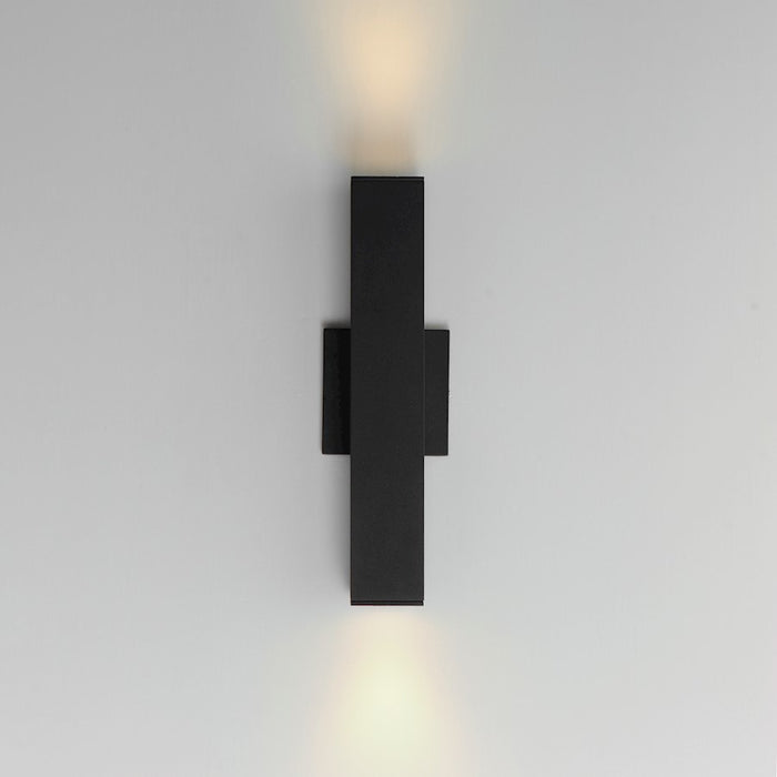 Maxim Lighting Culvert 2 Light 15" LED Outdoor Wall Sconce, Black