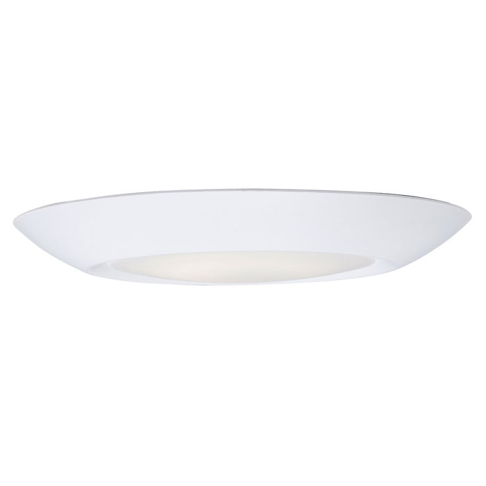 Maxim Lighting Diverse 1 Light 6" Flush Mount, White/White - 87411WTWT