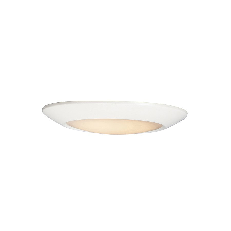Maxim Lighting Diverse 1 Light 8" LED Flush Mount/2700K, White/White - 87642WTWT