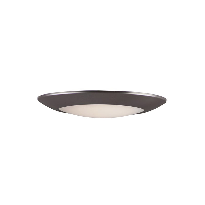 Maxim Lighting Diverse 1 Light Flush Mount, Bronze/White