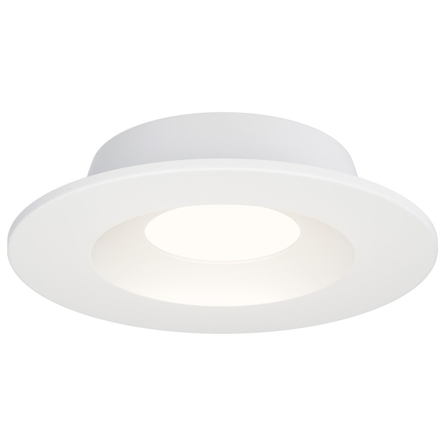 Maxim Lighting Crisp 1Lt 5" LED Recessed DownLight 3000K Round, White - 87664WT