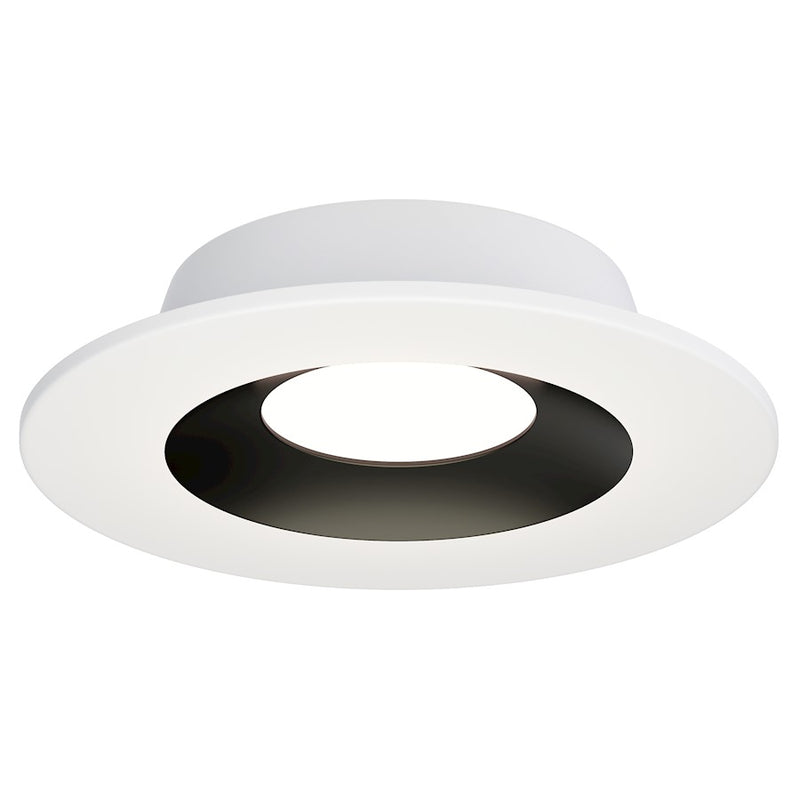 Maxim Crisp 1Lt 5" LED Recessed DownLight 3000K Round, WH/BK