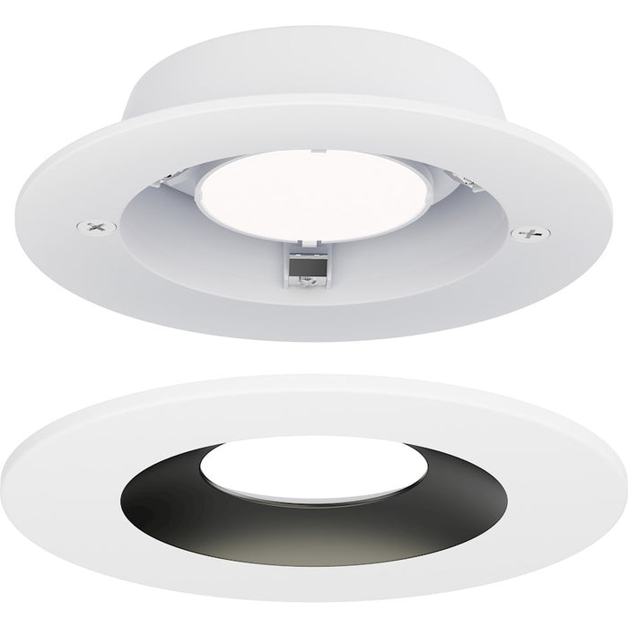 Maxim Crisp 1Lt 5" LED Recessed DownLight 3000K Round, WH/BK