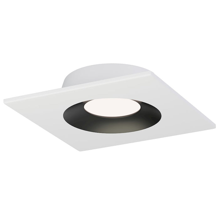 Maxim Lighting Crisp 1Lt 5" LED Recessed DownLight 3000K SQ, WH/BK - 87674WTBK