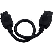Maxim CounterMax MXInterLink4 9in Connector Cord | Black Finish | Under Cabinet Lighting Accessory | 9 x 1 x 0.5 in | Model 87876BK