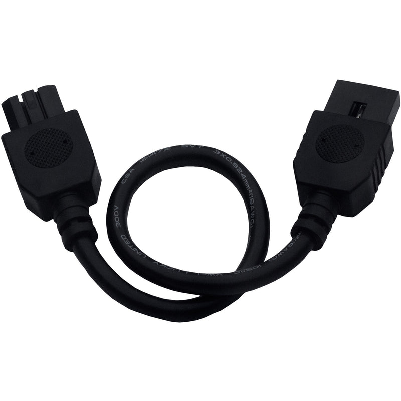 Maxim CounterMax MXInterLink4 9in Connector Cord | Black Finish | Under Cabinet Lighting Accessory | 9 x 1 x 0.5 in | Model 87876BK