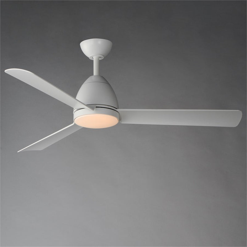 Maxim Lighting Seaborne 1 Light 15" Outdoor Ceiling Fan, Matte White