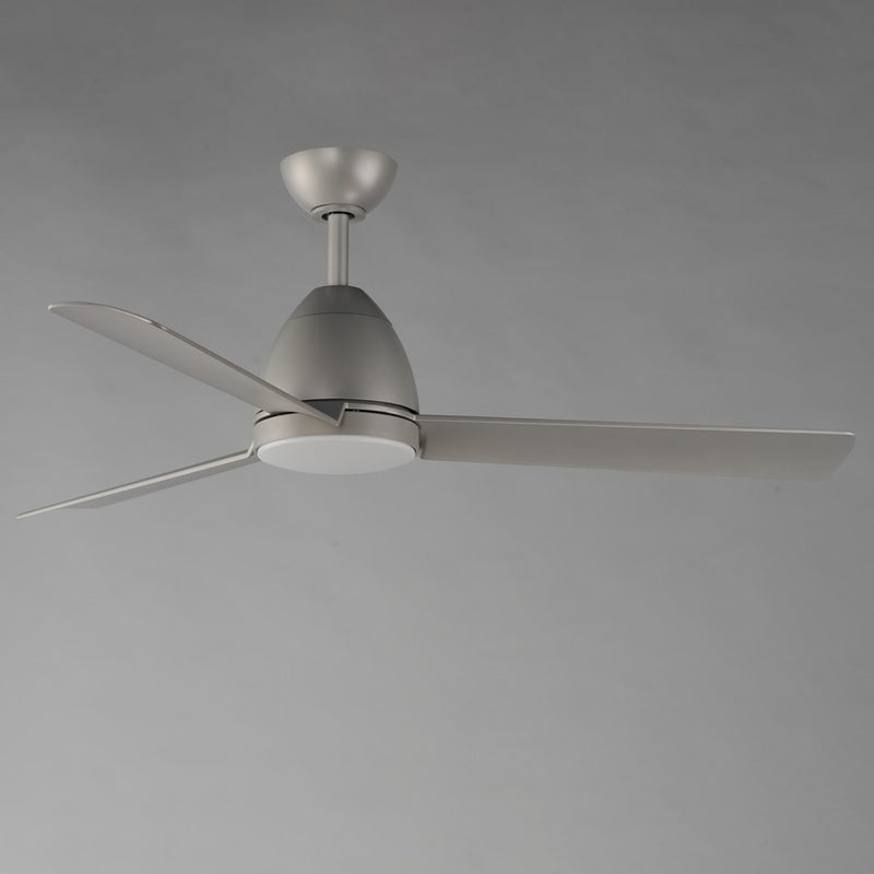 Maxim Lighting Seaborne 1 Light 15" Outdoor Ceiling Fan, Satin Nickel