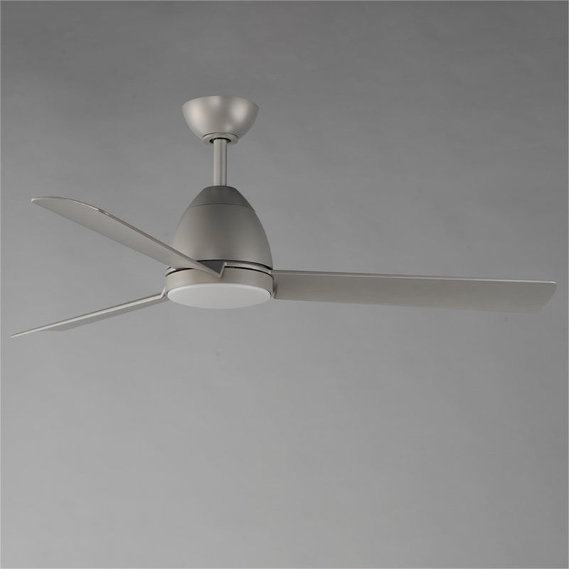 Maxim Lighting Seaborne 1 Light 15" Outdoor Ceiling Fan, Satin Nickel
