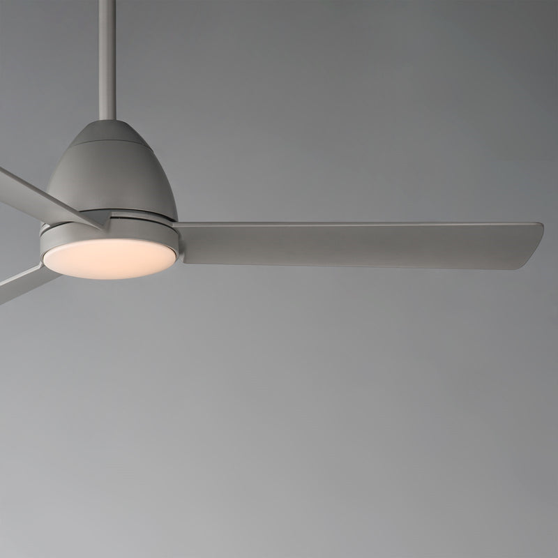 Maxim Lighting Seaborne 1 Light 15" Outdoor Ceiling Fan, Satin Nickel