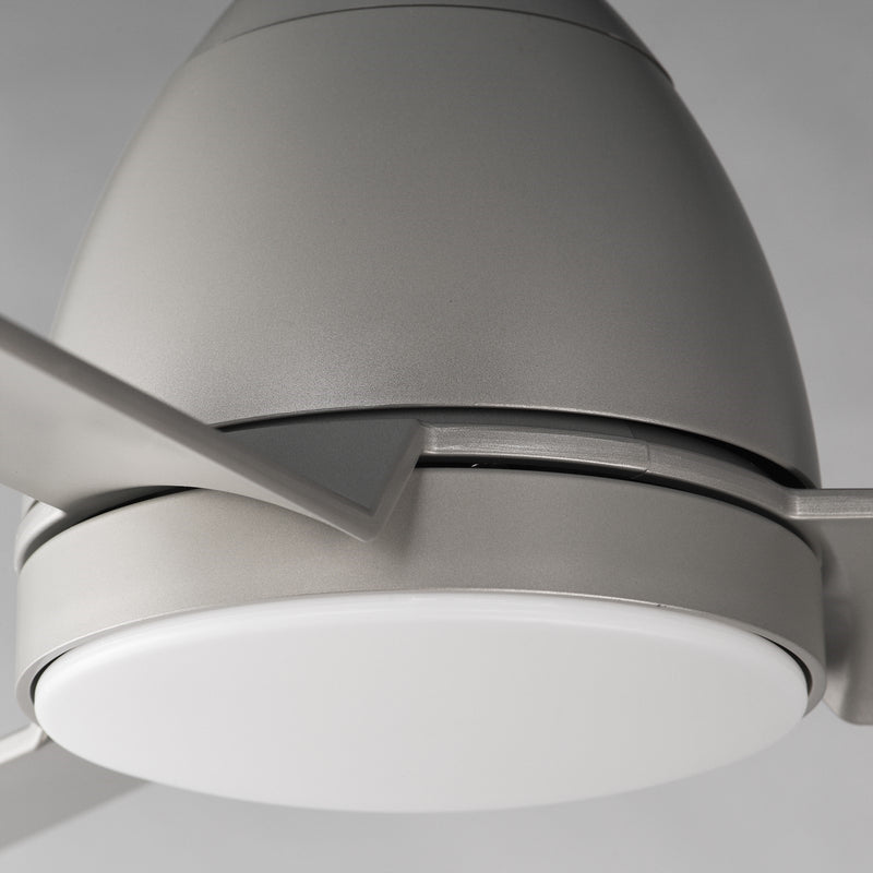 Maxim Lighting Seaborne 1 Light 15" Outdoor Ceiling Fan, Satin Nickel