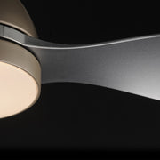 Maxim Lighting Sparrow 52in 1-Light Outdoor Ceiling Fan | Modern Satin Nickel and White PC | Covered Patio & Porch | Model 88731WTSN