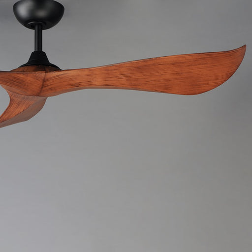 Maxim Lighting Keanu 56" Indoor/Outdoor Ceiling Fan, Black/Walnut