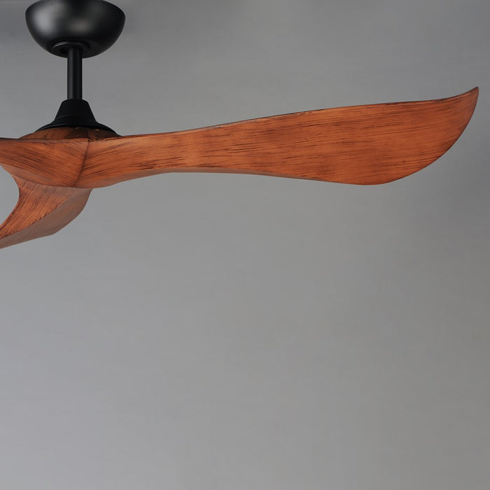 Maxim Lighting Keanu 56" Indoor/Outdoor Ceiling Fan, Black/Walnut