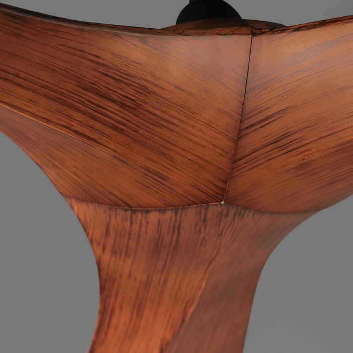 Maxim Lighting Keanu 56" Indoor/Outdoor Ceiling Fan, Black/Walnut