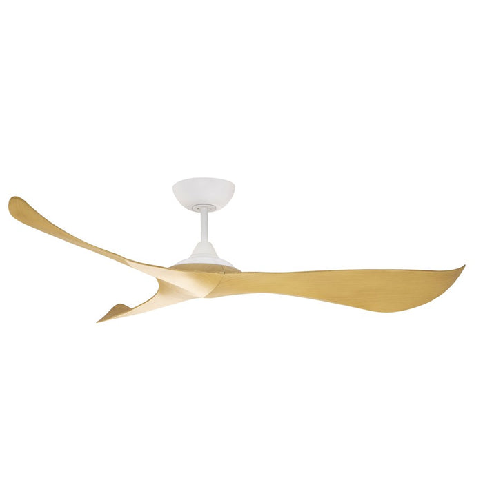 Maxim Keanu 56" Indoor/Outdoor Ceiling Fan, Matte White/Teak - 88754MWTK